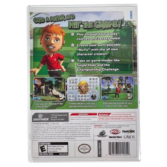 Nintendo Wii Kidz Sports Crazy Golf Video Game With Manual & Case Complete - Picture 2 of 7